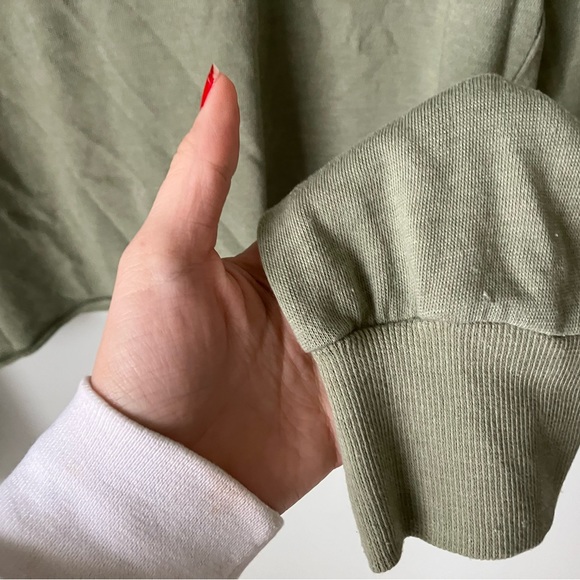 Grayson Threads ‘Always Latte’ Crew Neck Cropped Sweatshirt - Picture 4 of 6